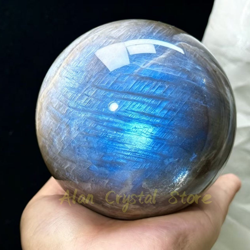 Large Size Blue Moon Stone Sphere 1PC