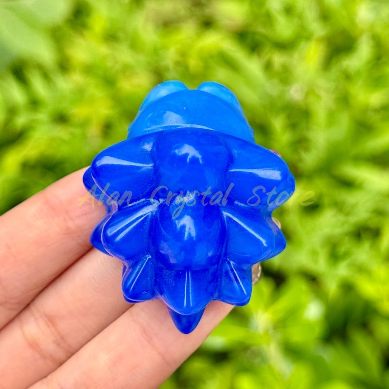 Crystal Quartz Hedgehog Carving.