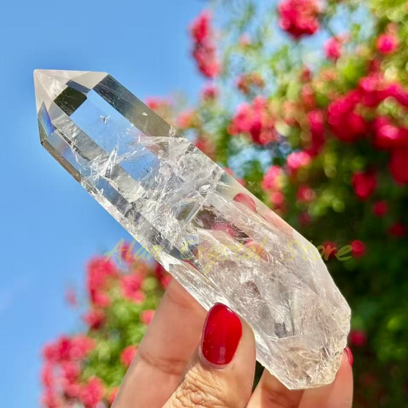 High Quality Clear Quartz Raw Tower