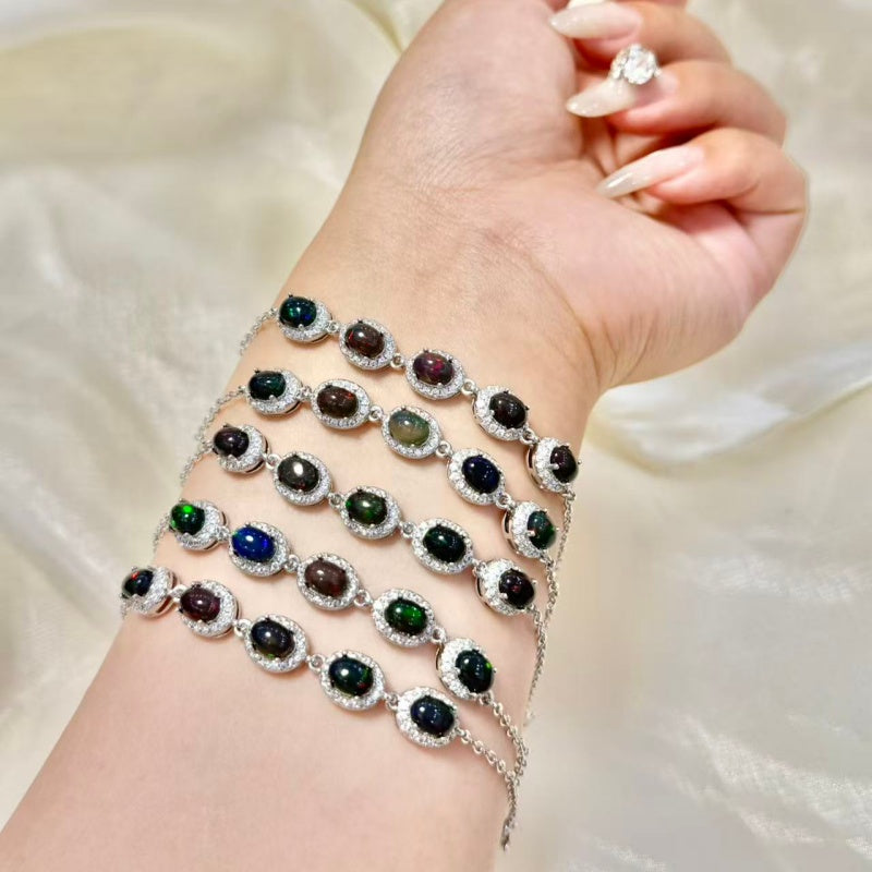Rainbiw Opal Bracelet.