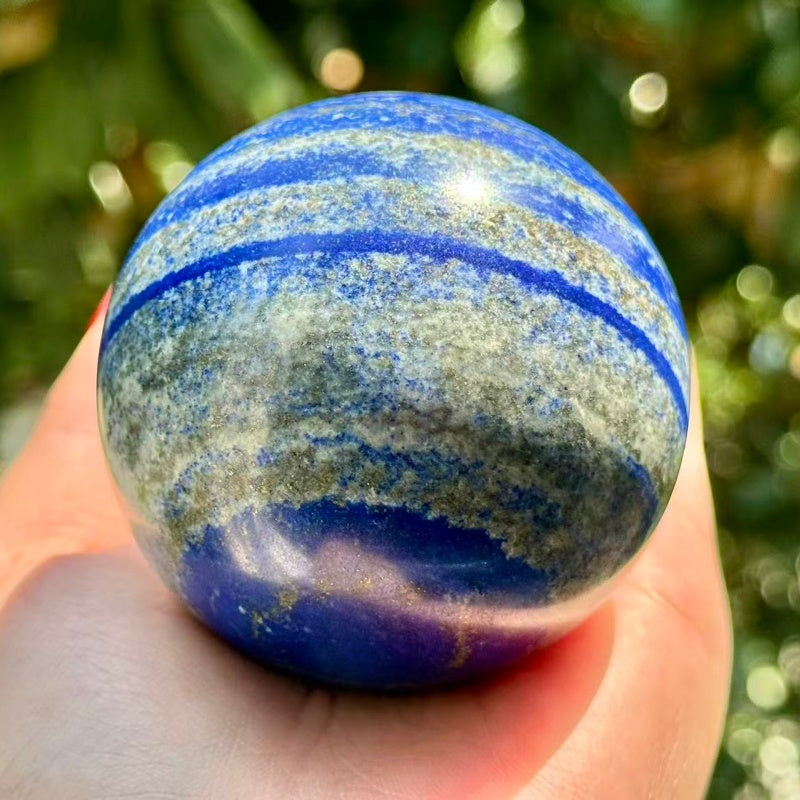 Natural Lapis Lazuli Sphere.