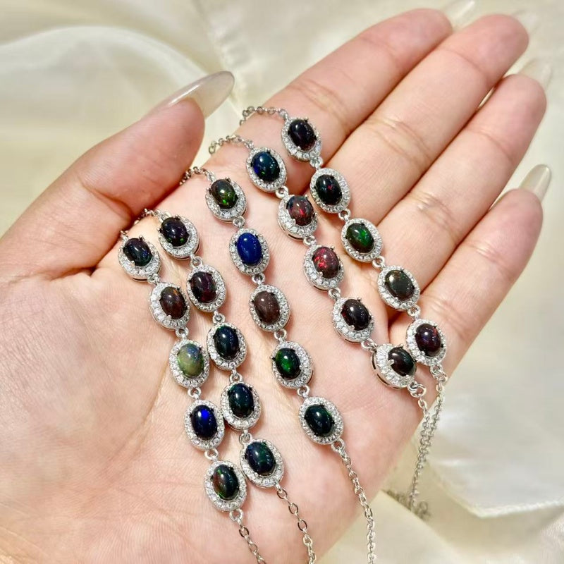 Rainbiw Opal Bracelet.