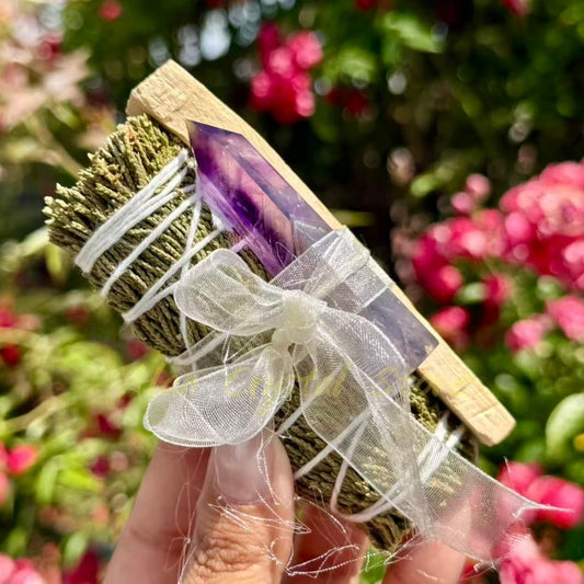 Crystal Pau Santo Sage Energy Sets