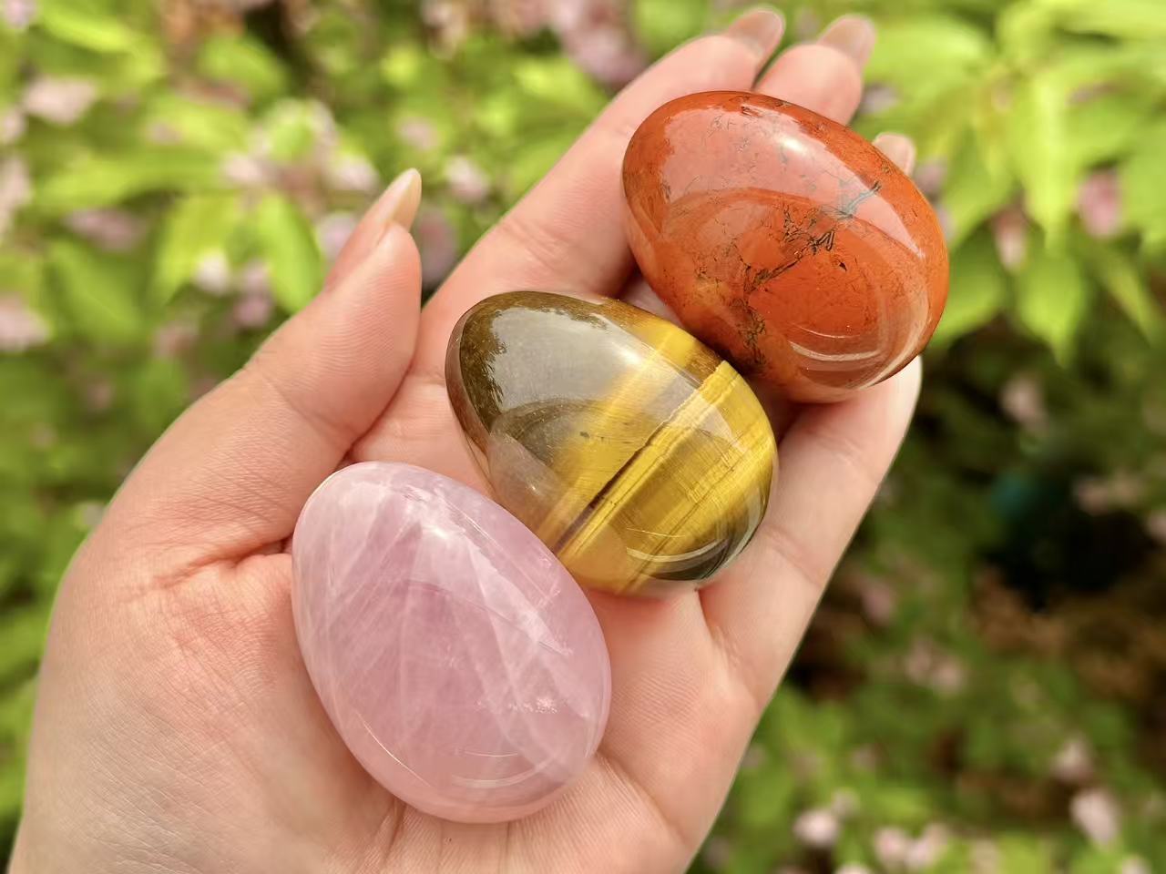 2“ Natural Crystal Quartz Hand Carved Yoni Egg,Tiger Eye Yoni Egg,Crystal Carved,Reiki healing，Home Decoration,Crystal Gifts 1PC