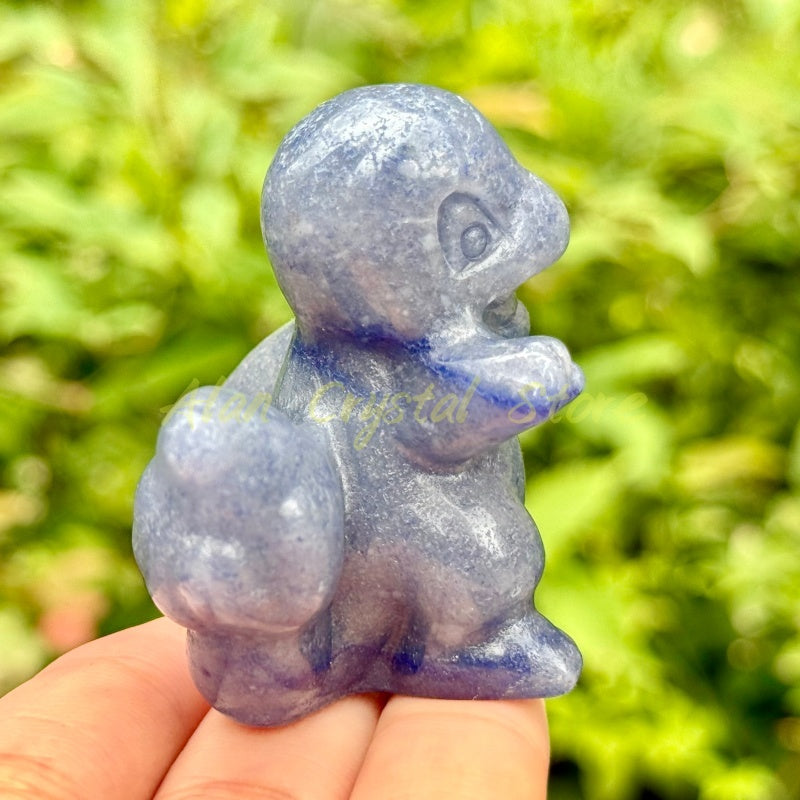 Natural Crystal Quartz Charmander Carving.1PC