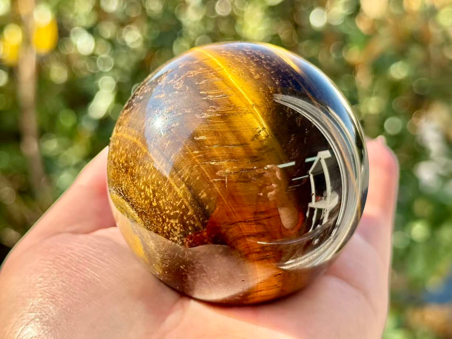 Natural Tiger eye Stone Sphere,High Quality Ball.1PC