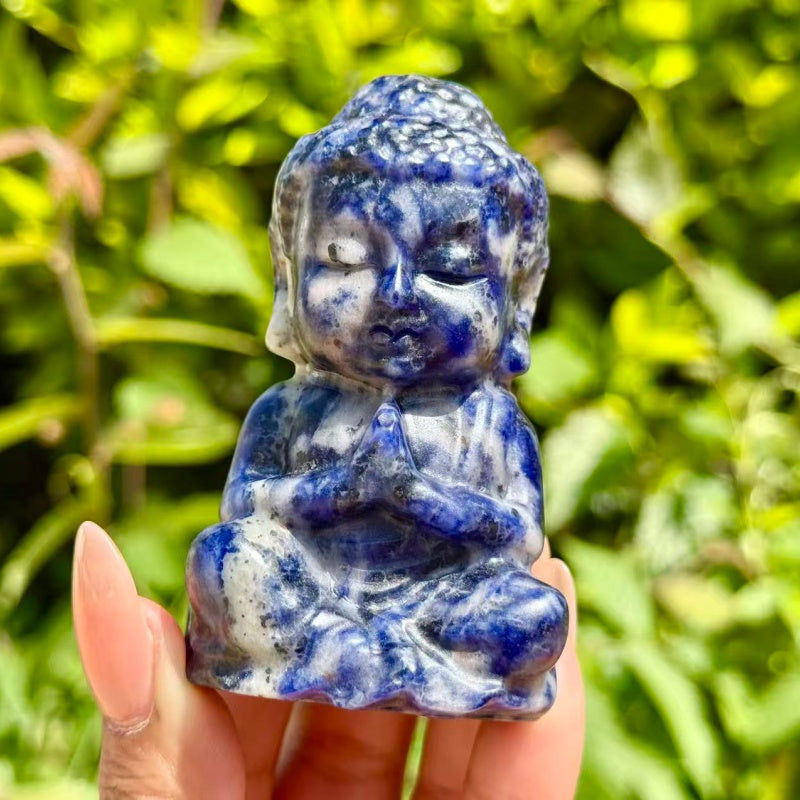 Natural Crystal Quartz Buddha.Hand Carved Buddha.1PC