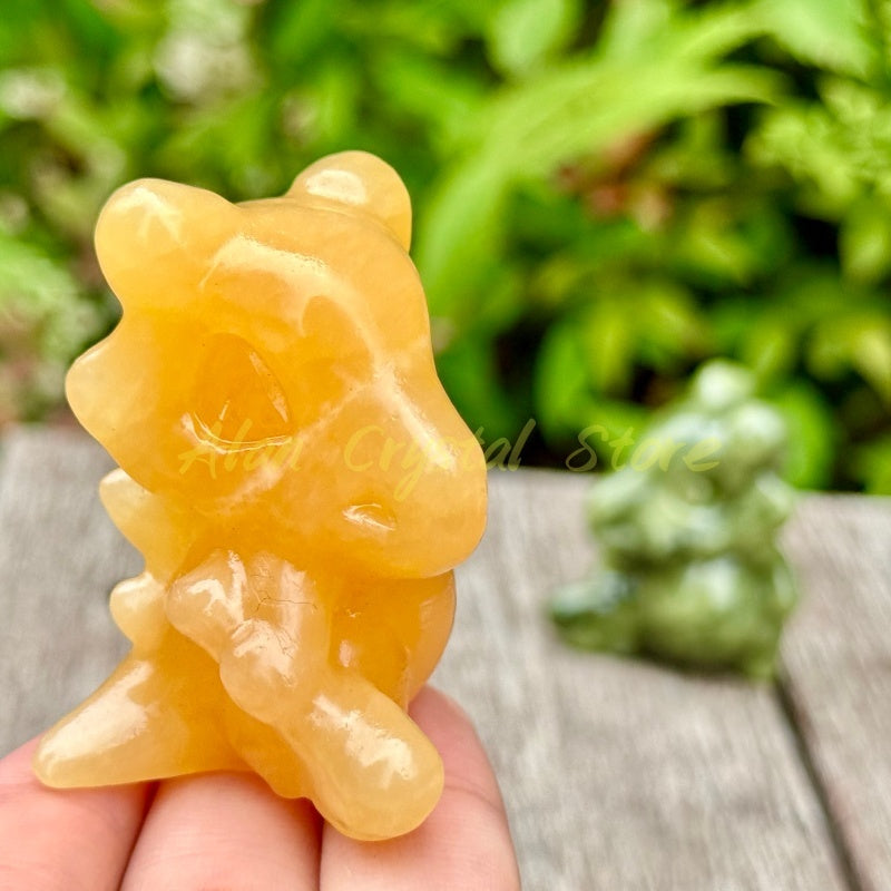 Natural Crystal Quartz Cubone Carving.1PC