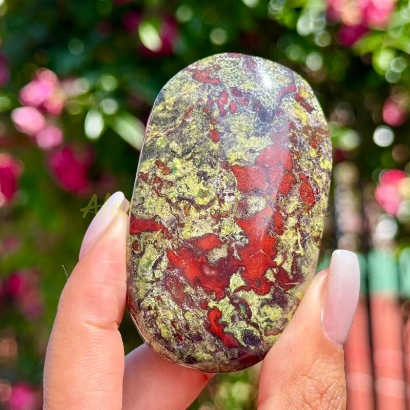 Dragon Blood Stone Palm Stone