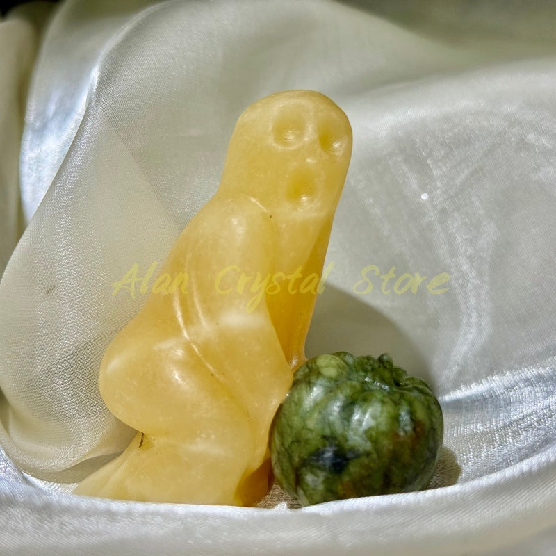 Natural Yellow Calcite Ghost.1PC