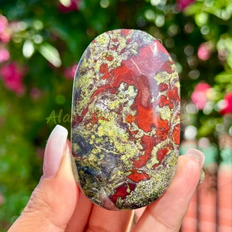 Dragon Blood Stone Palm Stone