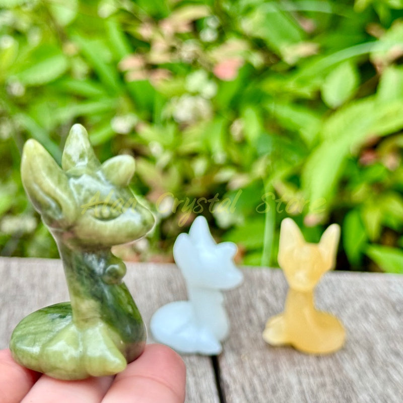 Natural Crystal Quartz Dratini Carving.1PC