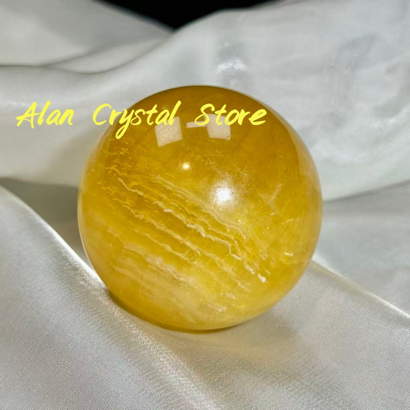 Yellow Fluorite Sphere