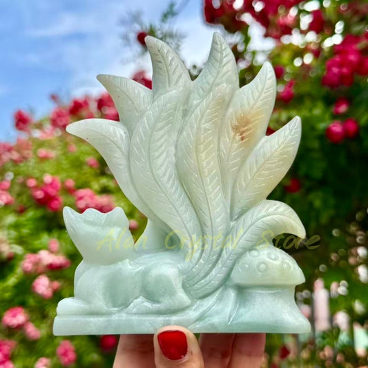 Amazonite Fox Carving