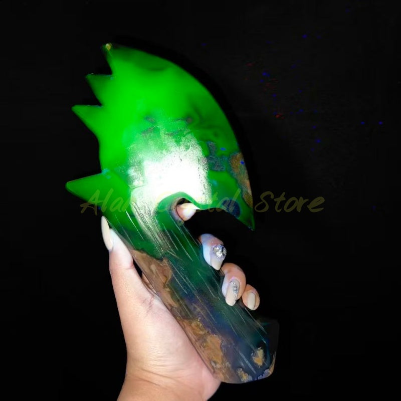 Volcano Agate Axe Carving