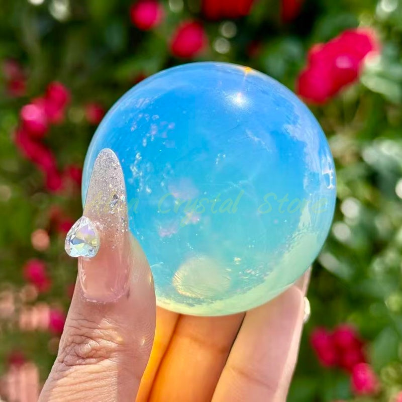 White Opal Sphere