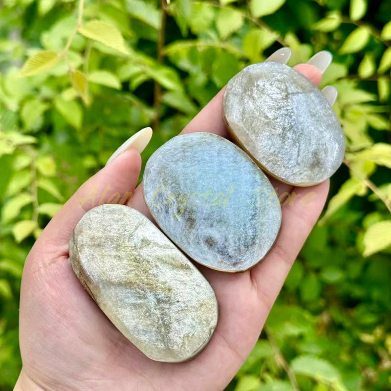 Natural Golden Mica Palm Stone.