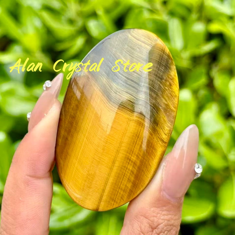 Tiger Eye Palm Stone
