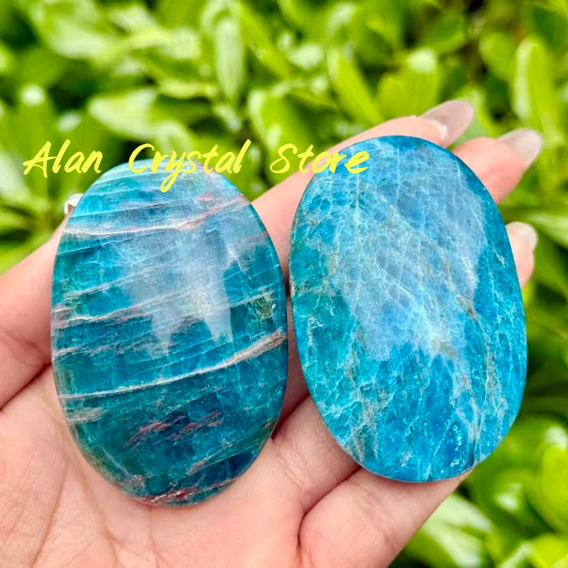 Blue Apatite Palm Stone