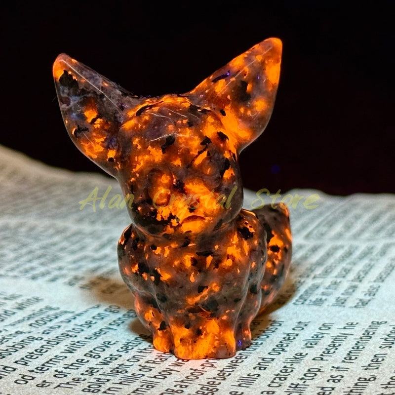 Natural Yooperlite Eevee Carving.1PC