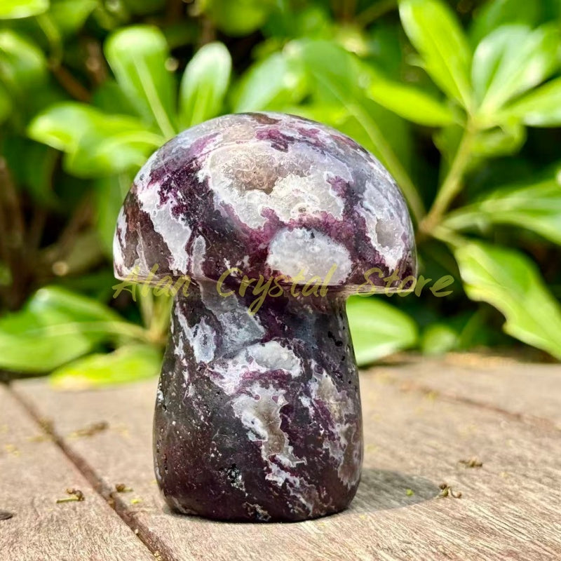 Natural Purple Sphalerite Mushroom.1PC