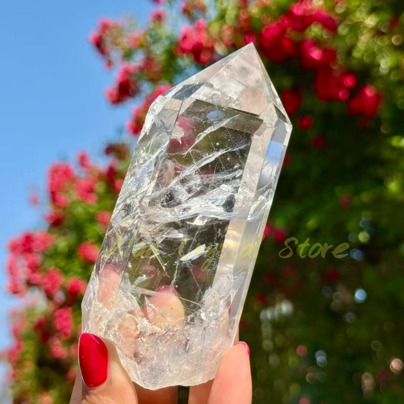High Quality Clear Quartz Raw Tower
