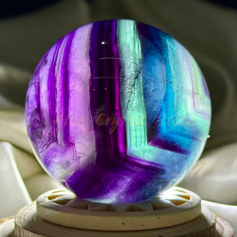 Rainbow Fluorite Sphere