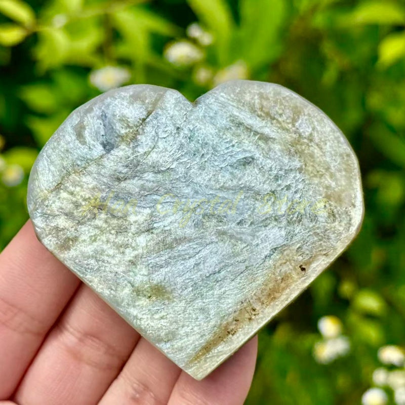 Natural Golden Mica Heart.