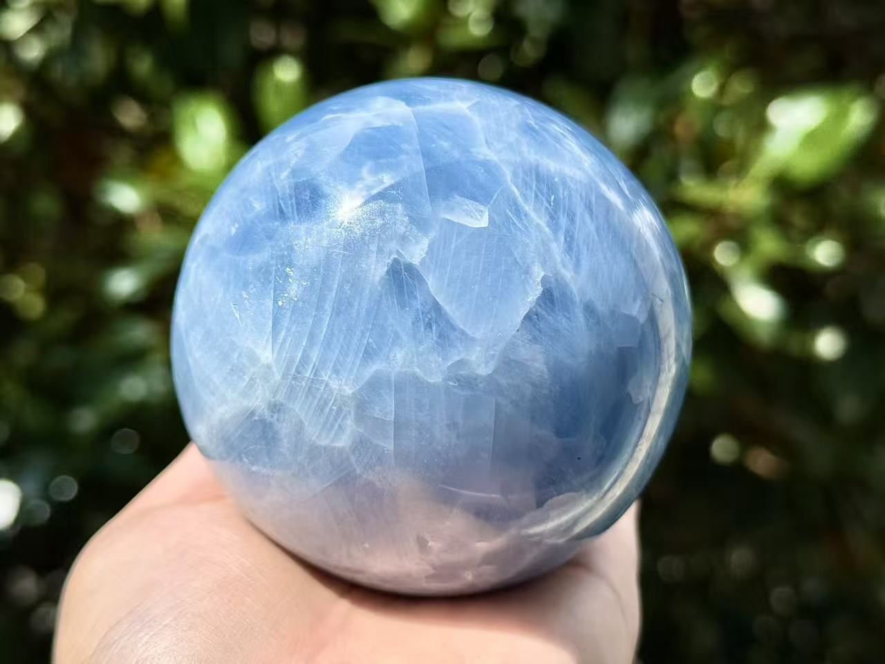 Natural Celestite Sphere,Crystal Quartz Ball.