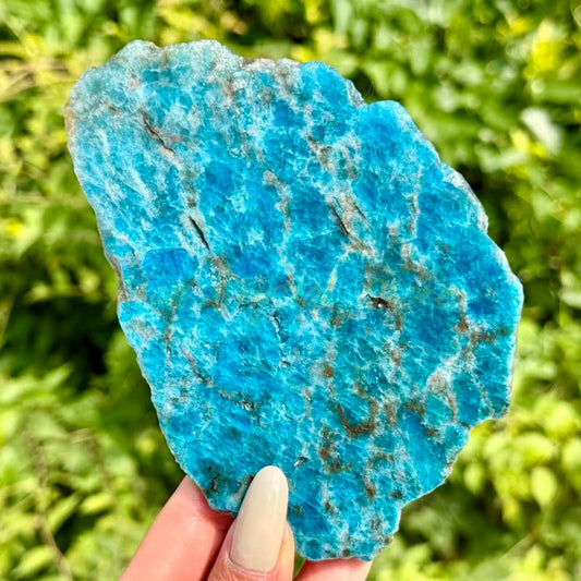 Blue Apatite Slice
