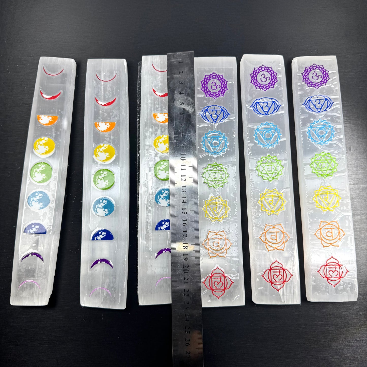 Seven Chckras Selenite Slab