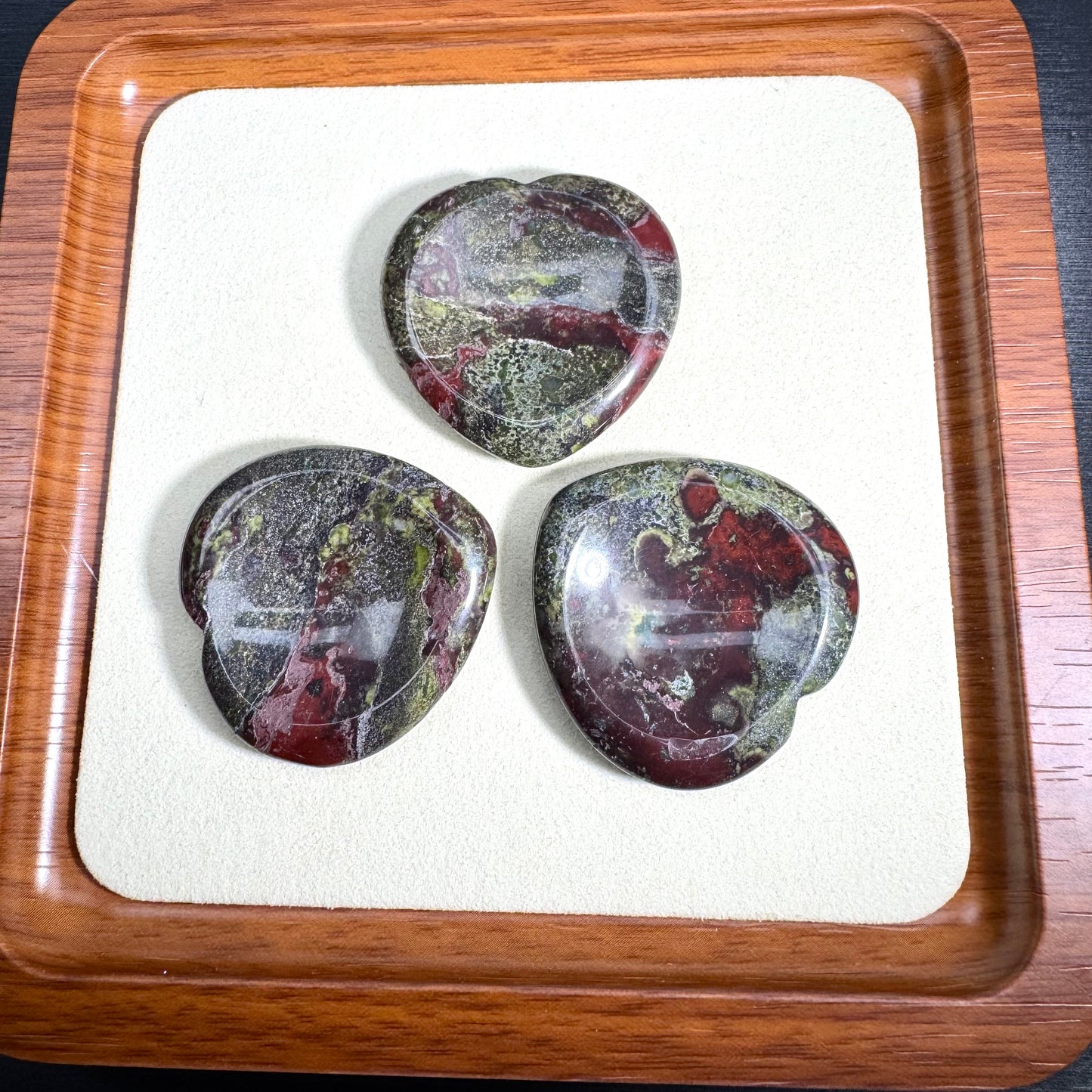 Mixed Crystal Heart Worry Stone