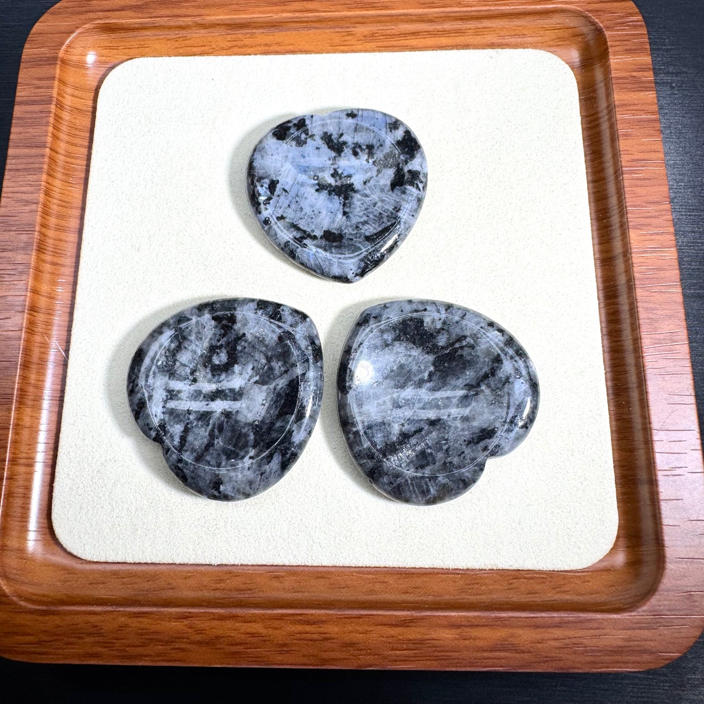 Mixed Crystal Heart Worry Stone