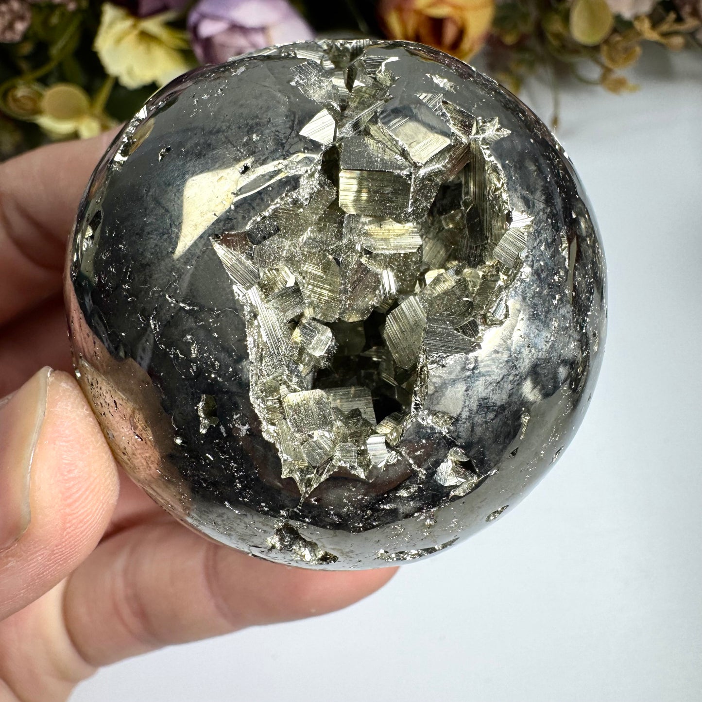 Pyrite sphere