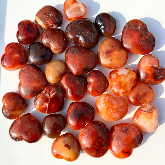 Red Carnelian Heart