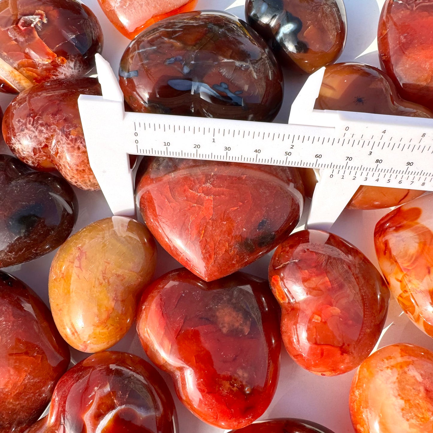 Red Carnelian Heart