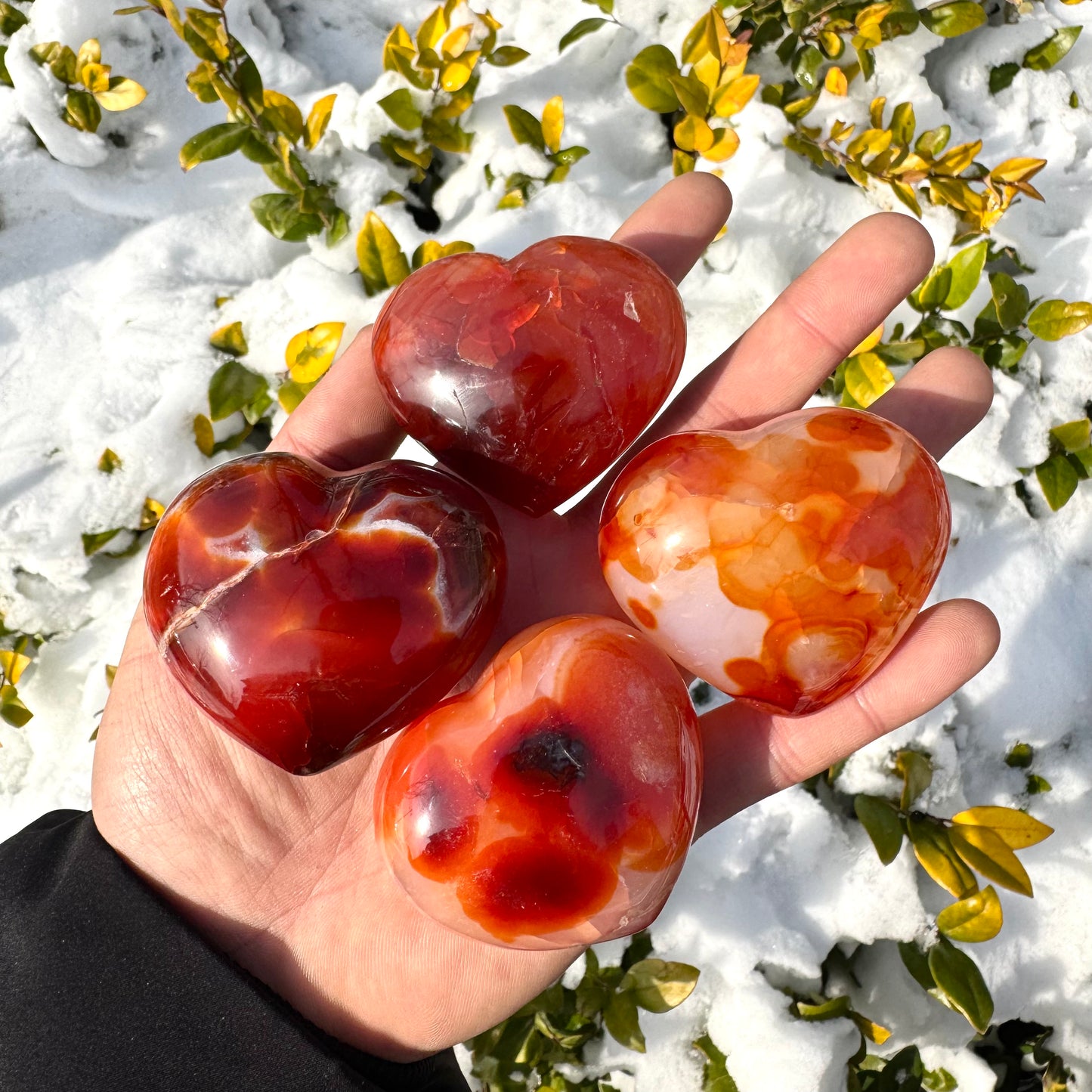 Red Carnelian Heart