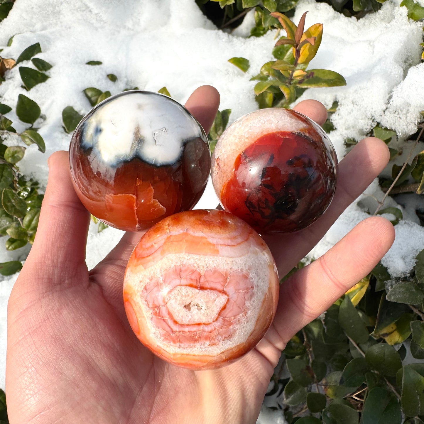 Red Carnelian Sphere