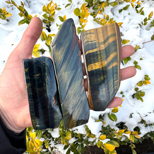 Blue Tiger Eye Slice
