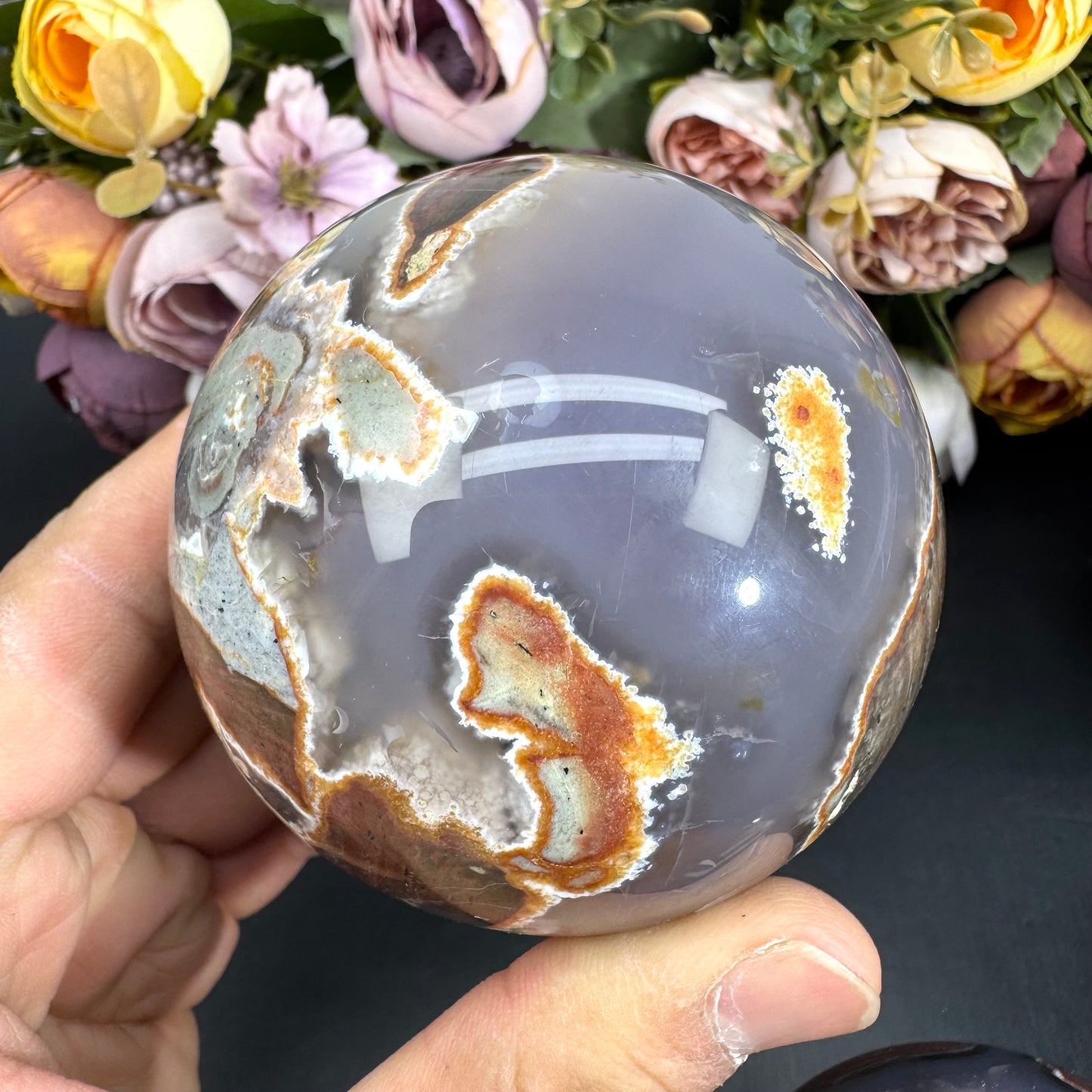 Football Agate Sphere