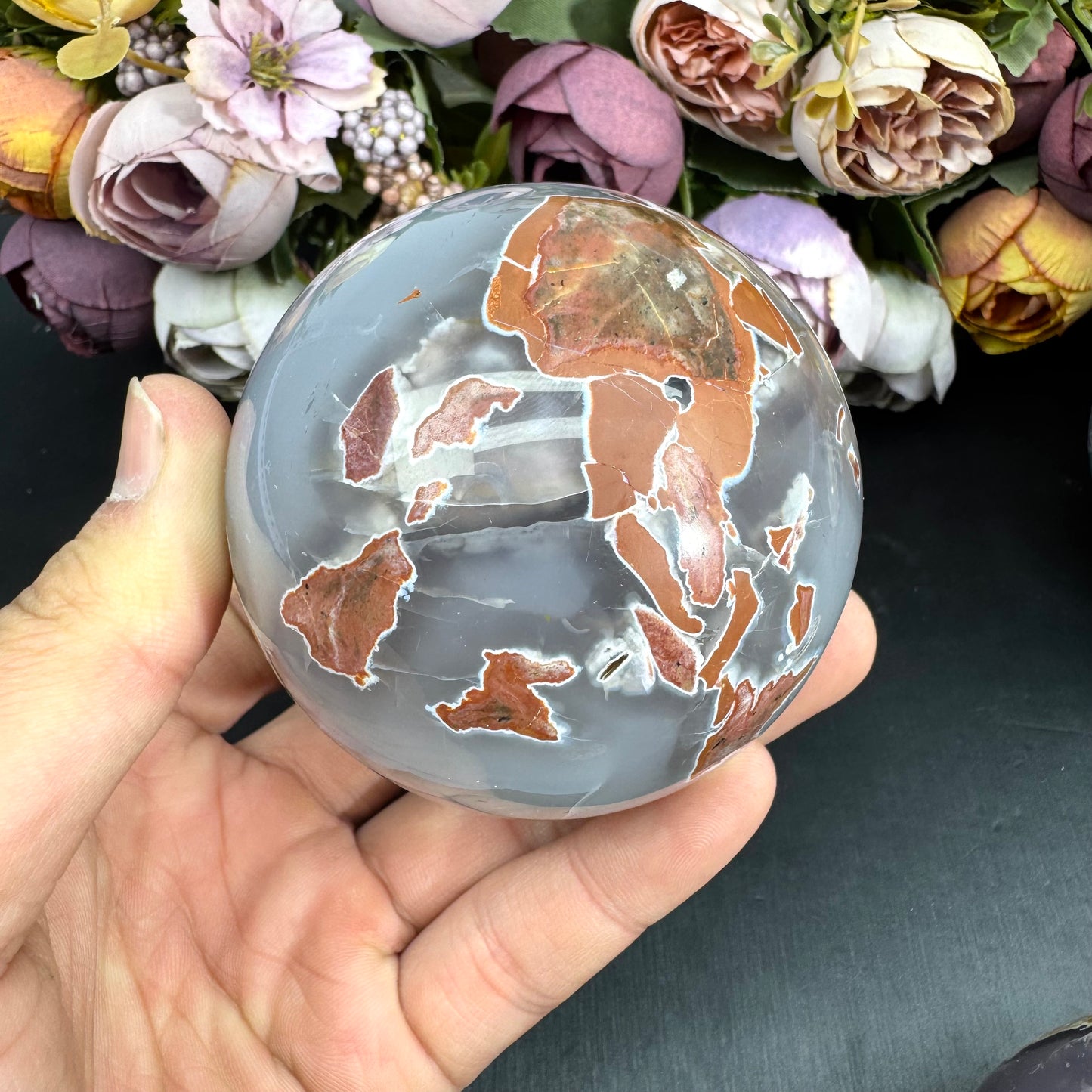 Football Agate Sphere