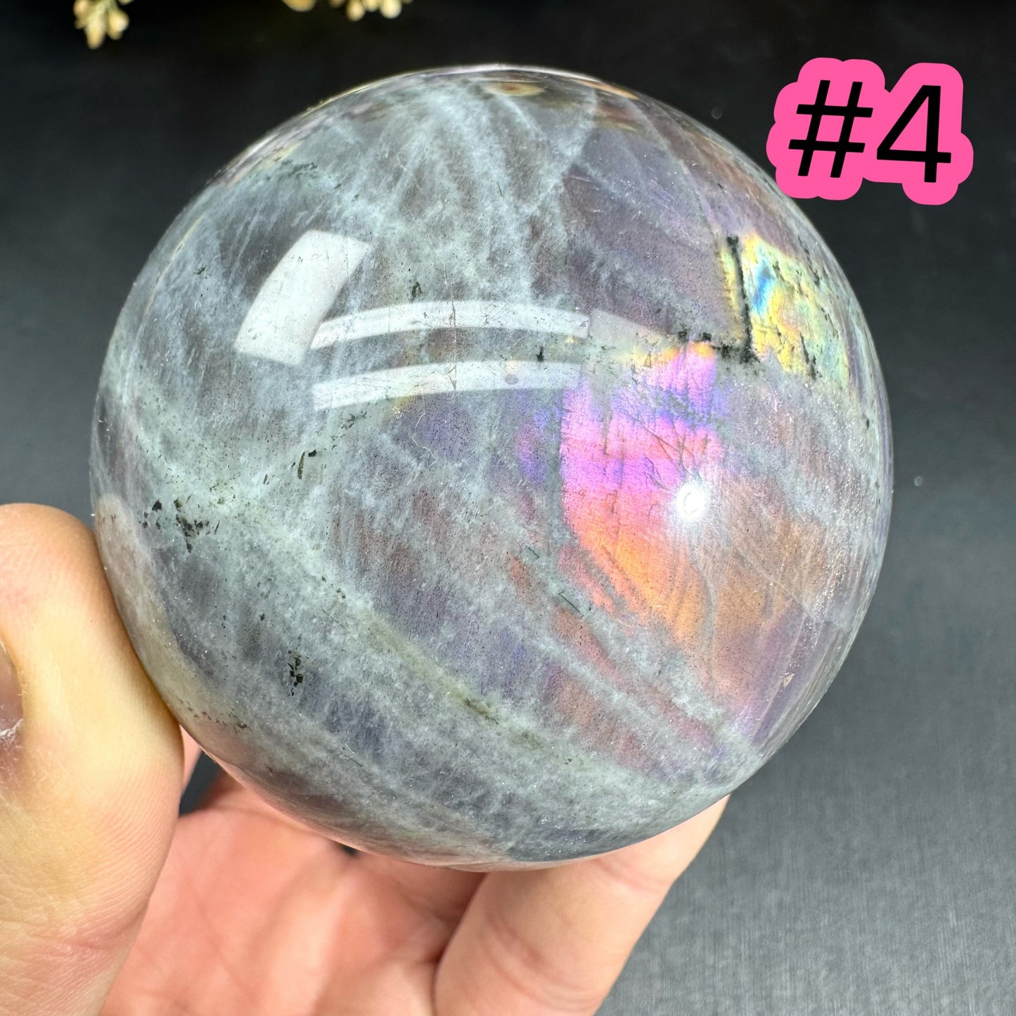 Purple Flash Labardorite Sphere
