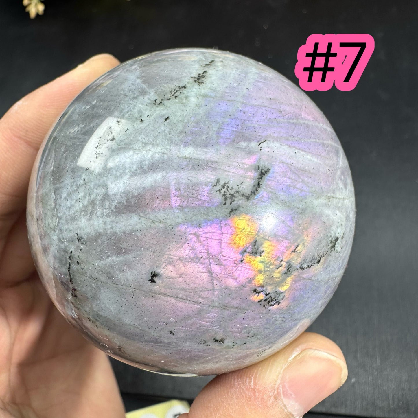Purple Flash Labardorite Sphere