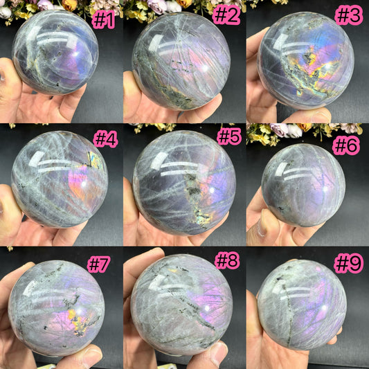 Purple Flash Labardorite Sphere