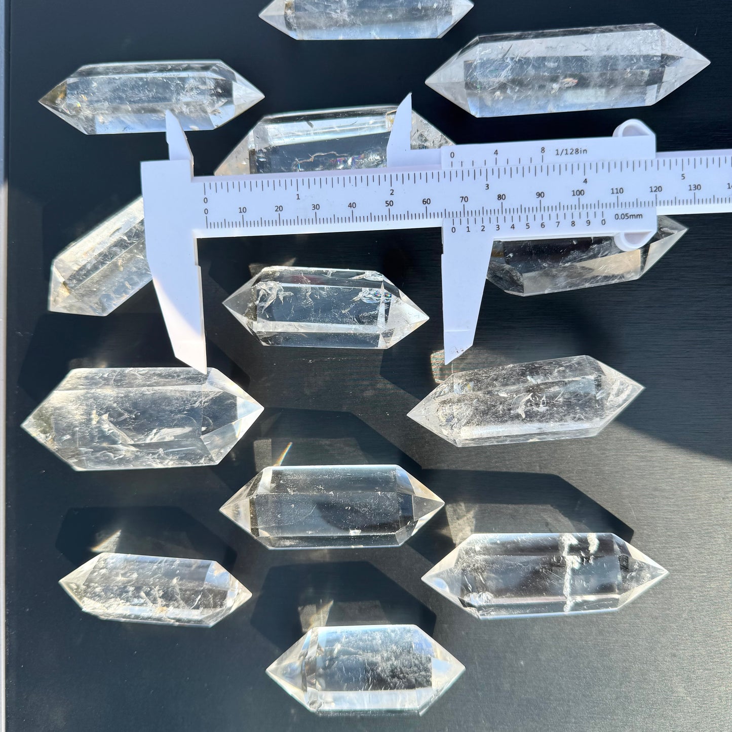 Clear Quartz Double Points Tower