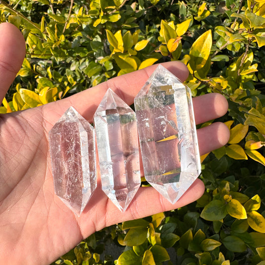 Clear Quartz Double Points Tower