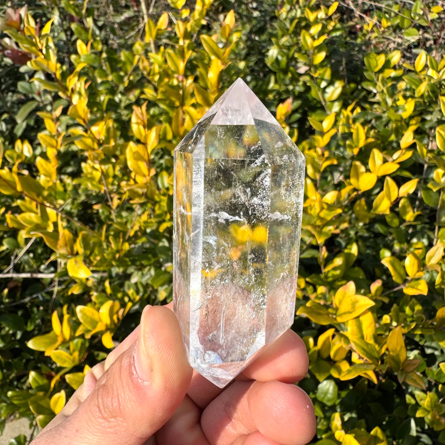 Clear Quartz Double Points Tower