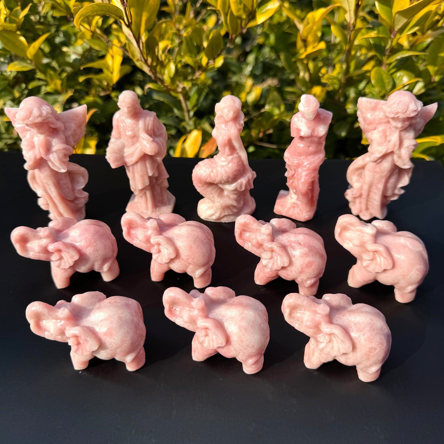 Pink Opal Carving