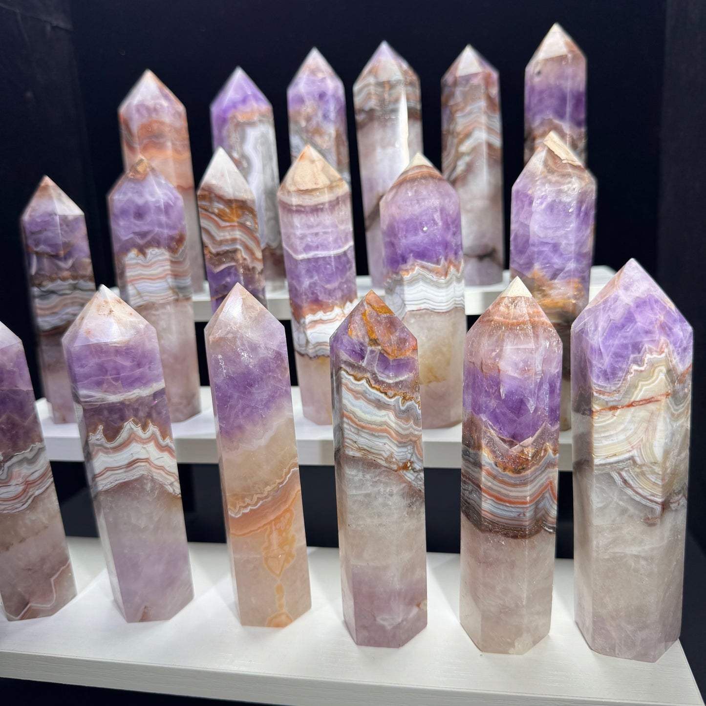 High Quality Amethyst Agate Tower