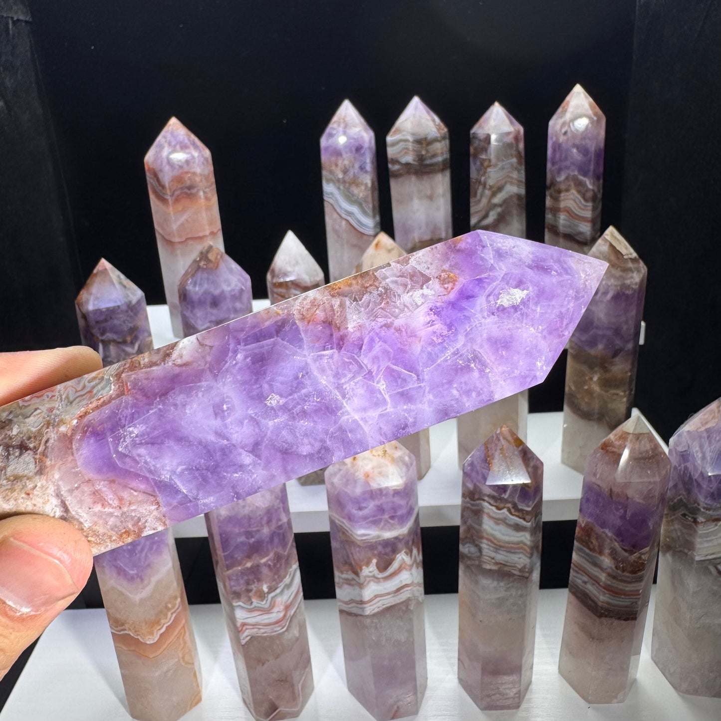 High Quality Amethyst Agate Tower
